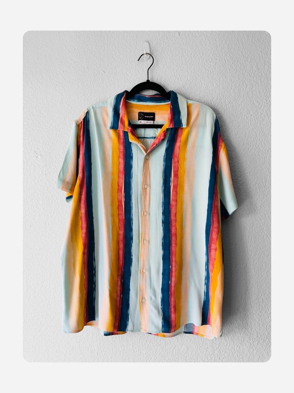 ★ Original Use Men’s Boho Printed Casual Button Down - Multicolored ★